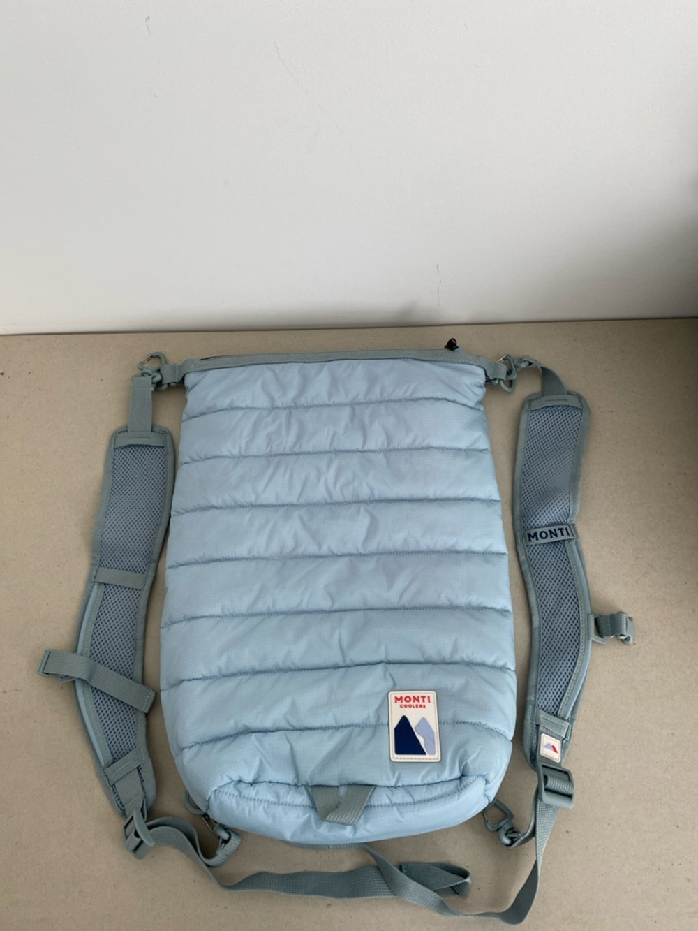 Monti Coolers Light Blue Mayfly 14L Puffer Cooler Backpack